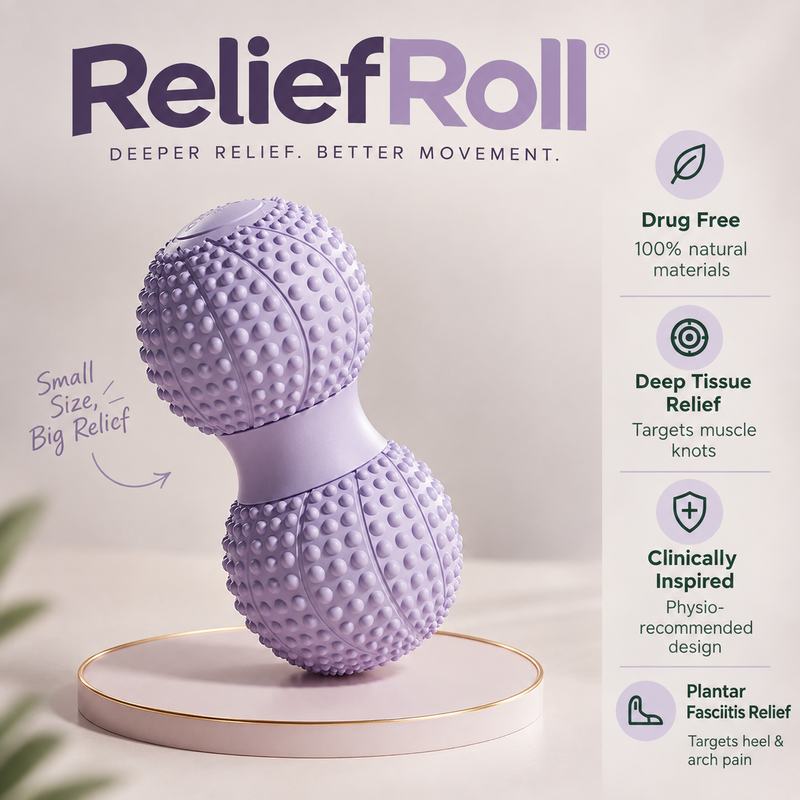Relief Roll Peanut Massage Ball – Dual-Ball Spine & Muscle Roller